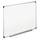 Universal® wholesale. UNIVERSAL® Dry Erase Board, Melamine, 72 X 48, White, Black-gray Aluminum-plastic Frame. HSD Wholesale: Janitorial Supplies, Breakroom Supplies, Office Supplies.