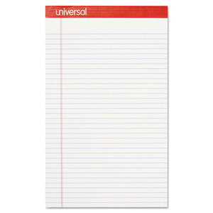 Universal® wholesale. UNIVERSAL® Perforated Ruled Writing Pads, Wide-legal Rule, 8.5 X 14, White, 50 Sheets, Dozen. HSD Wholesale: Janitorial Supplies, Breakroom Supplies, Office Supplies.