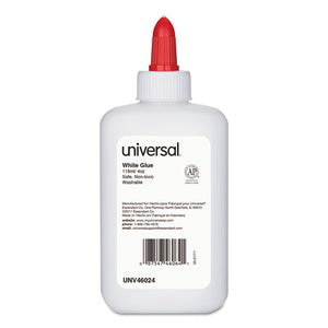 Universal® wholesale. UNIVERSAL® Washable White Glue, 4 Oz, Dries Clear. HSD Wholesale: Janitorial Supplies, Breakroom Supplies, Office Supplies.