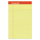 Universal® wholesale. UNIVERSAL® Perforated Ruled Writing Pads, Narrow Rule, 5 X 8, Canary, 50 Sheets, Dozen. HSD Wholesale: Janitorial Supplies, Breakroom Supplies, Office Supplies.