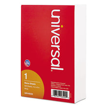 Load image into Gallery viewer, Universal® wholesale. UNIVERSAL® Loose White Memo Sheets, 4 X 6, Unruled, Plain White, 500-pack. HSD Wholesale: Janitorial Supplies, Breakroom Supplies, Office Supplies.