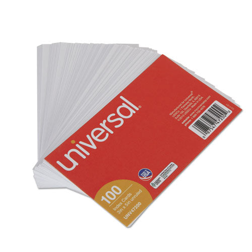 Universal® wholesale. UNIVERSAL® Unruled Index Cards, 3 X 5, White, 100-pack. HSD Wholesale: Janitorial Supplies, Breakroom Supplies, Office Supplies.