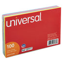Universal® wholesale. UNIVERSAL® Index Cards, 4 X 6, Blue-salmon-green-cherry-canary, 100-pack. HSD Wholesale: Janitorial Supplies, Breakroom Supplies, Office Supplies.