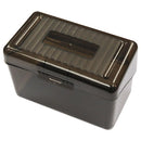 Universal® wholesale. UNIVERSAL® Plastic Index Card Boxes, 4" X 6", Translucent Black. HSD Wholesale: Janitorial Supplies, Breakroom Supplies, Office Supplies.