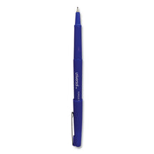 Load image into Gallery viewer, Universal™ wholesale. UNIVERSAL® Stick Porous Point Pen, Medium 0.7mm, Blue Ink-barrel, Dozen. HSD Wholesale: Janitorial Supplies, Breakroom Supplies, Office Supplies.