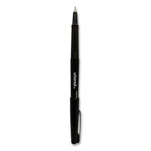 Universal™ wholesale. UNIVERSAL® Stick Porous Point Pen, Medium 0.7mm, Black Ink-barrel, Dozen. HSD Wholesale: Janitorial Supplies, Breakroom Supplies, Office Supplies.