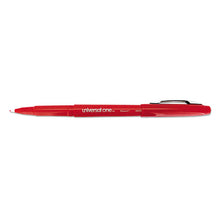 Load image into Gallery viewer, Universal™ wholesale. UNIVERSAL® Stick Porous Point Pen, Medium 0.7mm, Red Ink-barrel, Dozen. HSD Wholesale: Janitorial Supplies, Breakroom Supplies, Office Supplies.