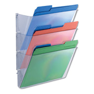 Universal® wholesale. UNIVERSAL 3 Pocket Wall File Starter Set, Letter, Clear. HSD Wholesale: Janitorial Supplies, Breakroom Supplies, Office Supplies.