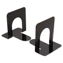 Universal® wholesale. UNIVERSAL® Economy Bookends, Standard, 4 3-4 X 5 1-4 X 5, Heavy Gauge Steel, Black. HSD Wholesale: Janitorial Supplies, Breakroom Supplies, Office Supplies.