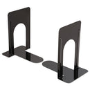 Universal® wholesale. UNIVERSAL® Economy Bookends, Standard, 5 7-8 X 8 1-4 X 9, Heavy Gauge Steel, Black. HSD Wholesale: Janitorial Supplies, Breakroom Supplies, Office Supplies.