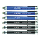 Universal® wholesale. UNIVERSAL® Pen-style Retractable Eraser, White Thermo-plastic Rubber Eraser, Assorted Barrel Colors, 6-pack. HSD Wholesale: Janitorial Supplies, Breakroom Supplies, Office Supplies.