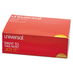 Universal™ wholesale. UNIVERSAL® #2 Woodcase Pencil, Hb (#2), Black Lead, Yellow Barrel, 144-box. HSD Wholesale: Janitorial Supplies, Breakroom Supplies, Office Supplies.