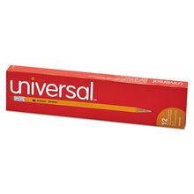 Load image into Gallery viewer, Universal™ wholesale. UNIVERSAL® #2 Woodcase Pencil, Hb (#2), Black Lead, Yellow Barrel, Dozen. HSD Wholesale: Janitorial Supplies, Breakroom Supplies, Office Supplies.