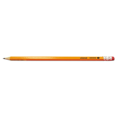 UNIVERSAL® #2 Pre-sharpened Woodcase Pencil, Hb (#2), Black Lead, Yellow Barrel, 72-pack
