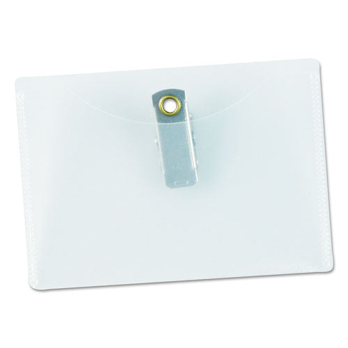 Universal® wholesale. UNIVERSAL Clear Badge Holders W-garment-safe Clips, 2 1-4 X 3 1-2, White Inserts, 50-box. HSD Wholesale: Janitorial Supplies, Breakroom Supplies, Office Supplies.