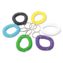 Universal® wholesale. UNIVERSAL® Wrist Coil Plus Key Ring, Plastic, Assorted Colors, 6-pack. HSD Wholesale: Janitorial Supplies, Breakroom Supplies, Office Supplies.
