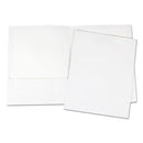 Universal® wholesale. UNIVERSAL® Laminated Two-pocket Portfolios, Cardboard Paper, White, 11 X 8 1-2, 25-pack. HSD Wholesale: Janitorial Supplies, Breakroom Supplies, Office Supplies.