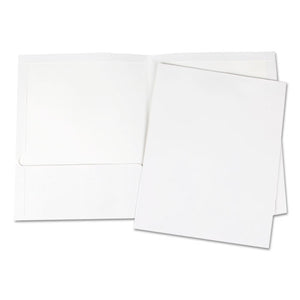 Universal® wholesale. UNIVERSAL® Laminated Two-pocket Portfolios, Cardboard Paper, White, 11 X 8 1-2, 25-pack. HSD Wholesale: Janitorial Supplies, Breakroom Supplies, Office Supplies.