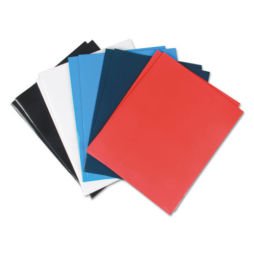 Universal® wholesale. UNIVERSAL® Laminated Two-pocket Folder, Cardboard Paper, Assorted, 11 X 8 1-2, 25-pack. HSD Wholesale: Janitorial Supplies, Breakroom Supplies, Office Supplies.