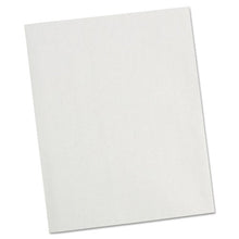 Load image into Gallery viewer, Universal® wholesale. UNIVERSAL® Two-pocket Portfolio, Embossed Leather Grain Paper, White, 25-box. HSD Wholesale: Janitorial Supplies, Breakroom Supplies, Office Supplies.