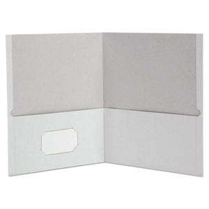 Universal® wholesale. UNIVERSAL® Two-pocket Portfolio, Embossed Leather Grain Paper, White, 25-box. HSD Wholesale: Janitorial Supplies, Breakroom Supplies, Office Supplies.