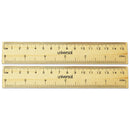 Universal® wholesale. UNIVERSAL® Flat Wood Ruler, Standard-metric, 6". HSD Wholesale: Janitorial Supplies, Breakroom Supplies, Office Supplies.
