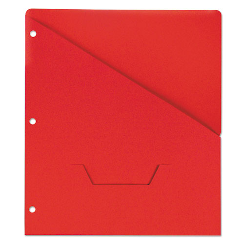 Universal® wholesale. UNIVERSAL® Slash-cut Pockets For Three-ring Binders, Jacket, Letter, 11 Pt., Red, 10-pack. HSD Wholesale: Janitorial Supplies, Breakroom Supplies, Office Supplies.