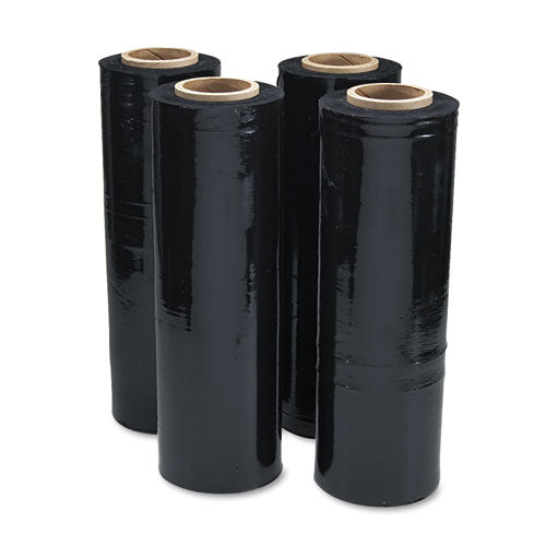 Universal® wholesale. UNIVERSAL® Black Stretch Film, 18" X 1, 500ft Roll, 20mic (80-gauge), 4-carton. HSD Wholesale: Janitorial Supplies, Breakroom Supplies, Office Supplies.