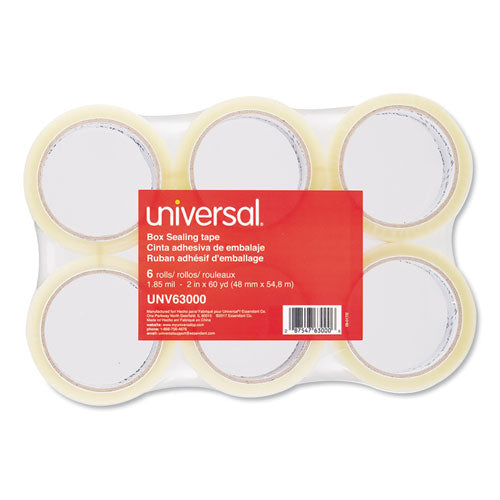 Universal® wholesale. UNIVERSAL® General-purpose Box Sealing Tape, 3" Core, 1.88" X 60 Yds, Clear, 6-pack. HSD Wholesale: Janitorial Supplies, Breakroom Supplies, Office Supplies.
