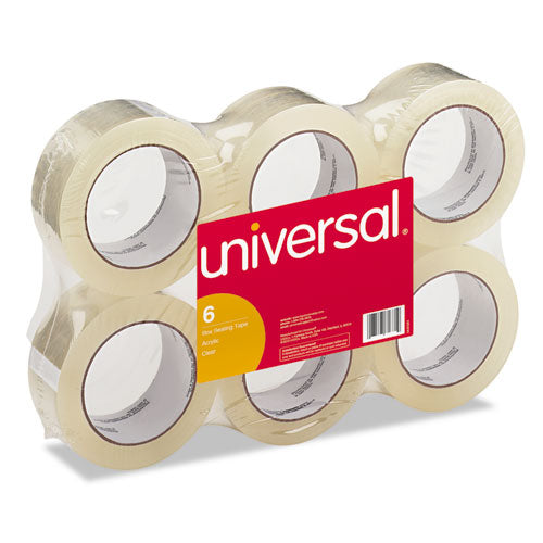 Universal® wholesale. UNIVERSAL® General-purpose Box Sealing Tape, 3" Core, 1.88" X 110 Yds, Clear, 6-pack. HSD Wholesale: Janitorial Supplies, Breakroom Supplies, Office Supplies.