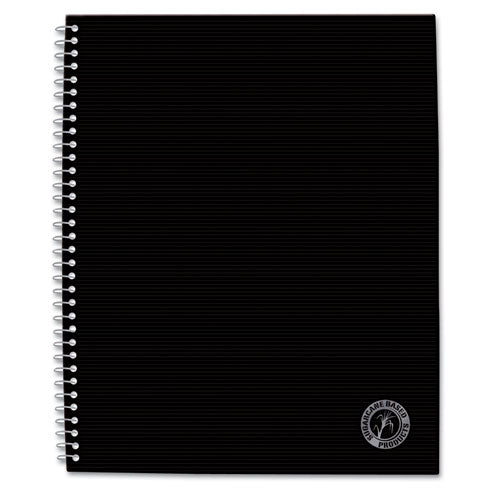 Universal® wholesale. UNIVERSAL® Deluxe Sugarcane Based Notebooks, 1 Subject, Medium-college Rule, Black Cover, 11 X 8.5, 100 Sheets. HSD Wholesale: Janitorial Supplies, Breakroom Supplies, Office Supplies.