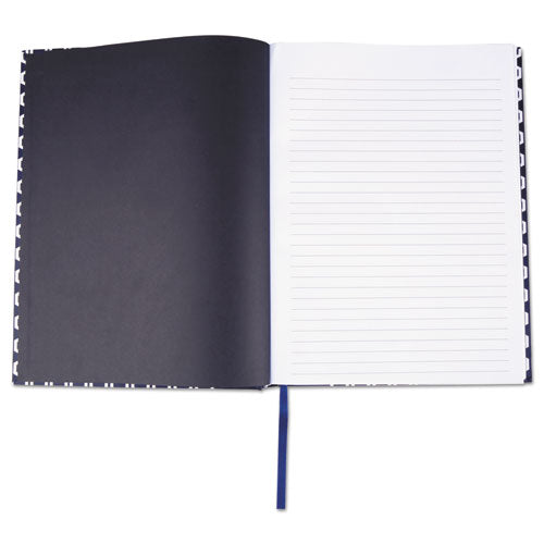 Universal® wholesale. UNIVERSAL Casebound Hardcover Notebook, Wide-legal Rule, Blue-hex Pattern, 10.25 X 7.68, 150 Sheets. HSD Wholesale: Janitorial Supplies, Breakroom Supplies, Office Supplies.