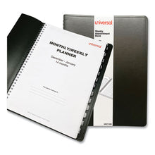 Load image into Gallery viewer, Universal® wholesale. UNIVERSAL® Weekly Planner, 11 X 8, Black, 2021. HSD Wholesale: Janitorial Supplies, Breakroom Supplies, Office Supplies.