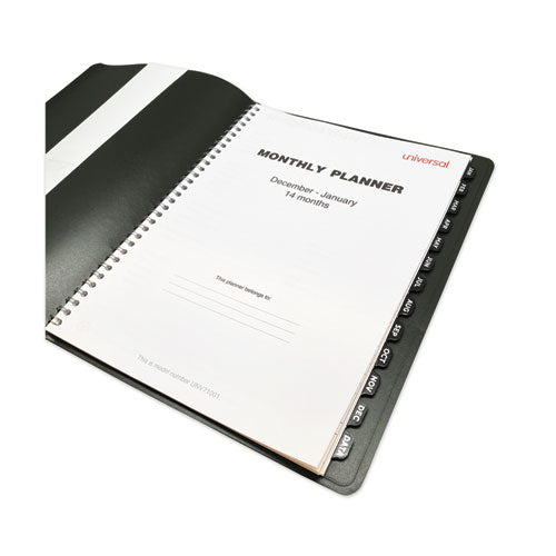 Universal® wholesale. UNIVERSAL® Monthly Planner, 11 X 8, Black, 2021. HSD Wholesale: Janitorial Supplies, Breakroom Supplies, Office Supplies.