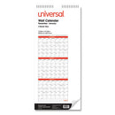 Universal® wholesale. UNIVERSAL® Three-month Wall Calendar, White-black-red, 12 X 27, 2021. HSD Wholesale: Janitorial Supplies, Breakroom Supplies, Office Supplies.