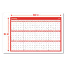 Universal® wholesale. UNIVERSAL® Erasable Wall Calendar, 24 X 36, White-red, 2021. HSD Wholesale: Janitorial Supplies, Breakroom Supplies, Office Supplies.