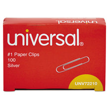 Load image into Gallery viewer, Universal® wholesale. UNIVERSAL® Paper Clips, Small (no. 1), Silver, 100-box. HSD Wholesale: Janitorial Supplies, Breakroom Supplies, Office Supplies.