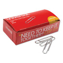 Universal® wholesale. UNIVERSAL® Paper Clips, Jumbo, Silver, 100 Clips-box, 10 Boxes-pack. HSD Wholesale: Janitorial Supplies, Breakroom Supplies, Office Supplies.