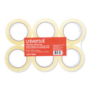 Universal® wholesale. UNIVERSAL® Quiet Tape Box Sealing Tape, 3" Core, 1.88" X 110 Yds, Clear, 6-pack. HSD Wholesale: Janitorial Supplies, Breakroom Supplies, Office Supplies.