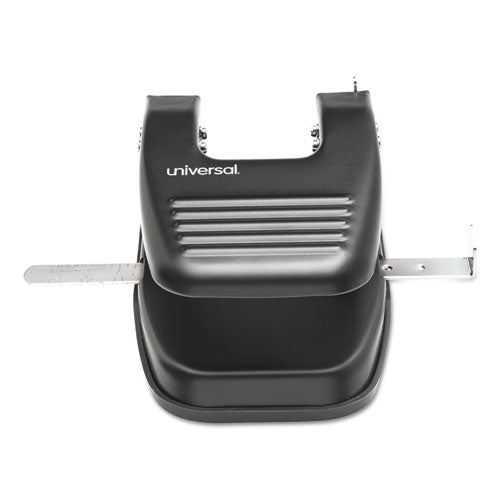 Universal® wholesale. UNIVERSAL 30-sheet Two-hole Punch, 9-32" Holes, Black. HSD Wholesale: Janitorial Supplies, Breakroom Supplies, Office Supplies.