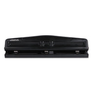 Universal® wholesale. UNIVERSAL 12-sheet Deluxe Two- And Three-hole Adjustable Punch, 9-32