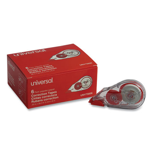 Universal® wholesale. UNIVERSAL Correction Tape Dispenser, Non-refillable, 1-5" X 315", 6-pack. HSD Wholesale: Janitorial Supplies, Breakroom Supplies, Office Supplies.