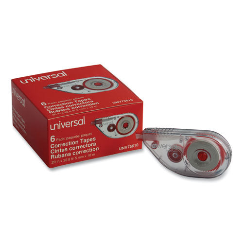 Universal® wholesale. UNIVERSAL® Side-application Correction Tape, 1-5" X 393", 6-pack. HSD Wholesale: Janitorial Supplies, Breakroom Supplies, Office Supplies.