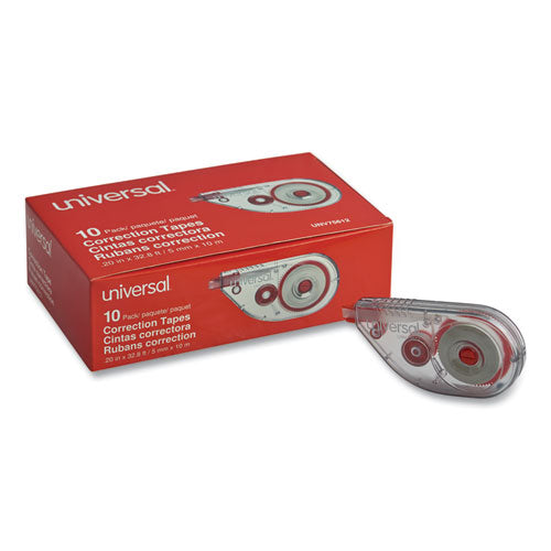 Universal® wholesale. UNIVERSAL® Side-application Correction Tape, Non-refillable, 1-5" X 393", 10-pack. HSD Wholesale: Janitorial Supplies, Breakroom Supplies, Office Supplies.