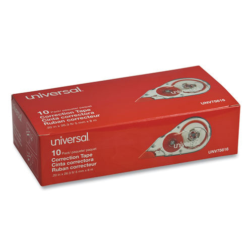 Universal® wholesale. UNIVERSAL Correction Tape Dispenser, Non-refillable, 1-5" X 315", 10-pack. HSD Wholesale: Janitorial Supplies, Breakroom Supplies, Office Supplies.