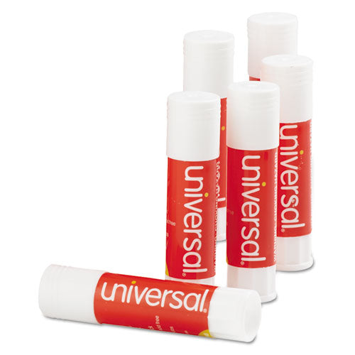 Universal® wholesale. UNIVERSAL® Glue Stick, 0.28 Oz, Applies And Dries Clear, 12-pack. HSD Wholesale: Janitorial Supplies, Breakroom Supplies, Office Supplies.