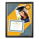 Universal® wholesale. UNIVERSAL All Purpose Document Frame, 8.5 X 11 Insert, Black-gold, 3-pack. HSD Wholesale: Janitorial Supplies, Breakroom Supplies, Office Supplies.