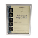 Universal® wholesale. UNIVERSAL® Plastic Document Frame, For 8 1-2 X 11, Easel Back, Metallic Silver. HSD Wholesale: Janitorial Supplies, Breakroom Supplies, Office Supplies.