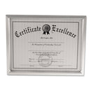 Universal® wholesale. UNIVERSAL® Plastic Document Frame, For 8 1-2 X 11, Easel Back, Metallic Silver. HSD Wholesale: Janitorial Supplies, Breakroom Supplies, Office Supplies.