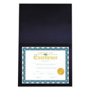 Universal® wholesale. UNIVERSAL Certificate-document Cover, 8 1-2 X 11 - 8 X 10 - A4, Navy, 6-pack. HSD Wholesale: Janitorial Supplies, Breakroom Supplies, Office Supplies.